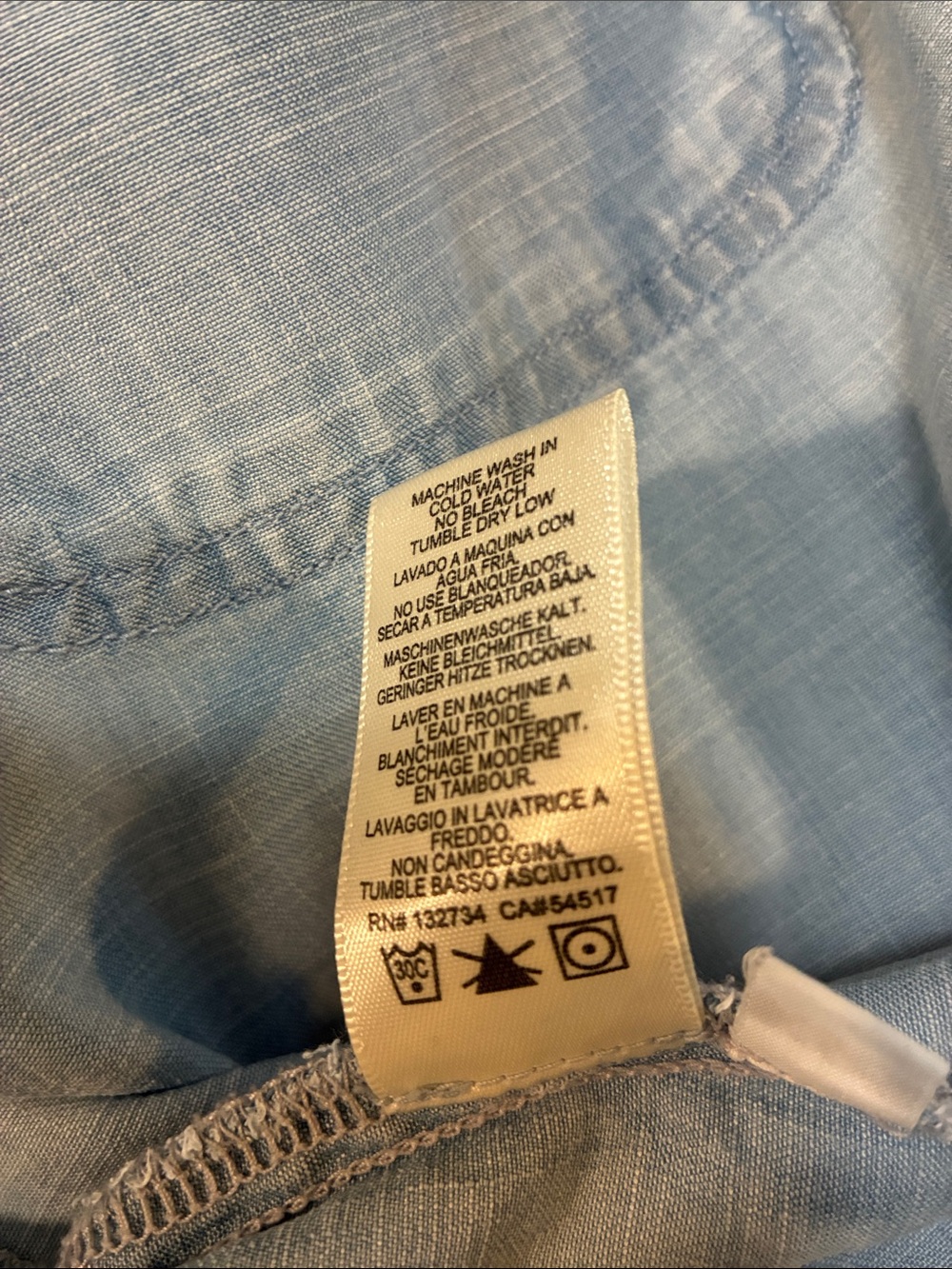Cloth & stone -Light Blue Button-Down Shirt Size XS - Picture 7 of 7